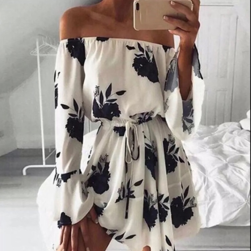 Cute off the shoulder dress!!!